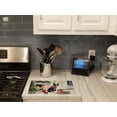 thumbnail image 3 of Boston Terrier Cozy Christmas Glass Cutting Board Large 12 in x 15 in, 3 of 5