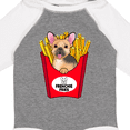 thumbnail image 4 of Inktastic Cute Frenchie in French Fries Boys or Girls Long Sleeve Baby Bodysuit, 4 of 5