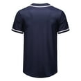 thumbnail image 4 of SWSMCLT Men's Short Sleeve Top Slim Fit T Shirt Soft Cotton Crewneck Fall Casual Lightweight Fashion Thin Tee Navy 3X-Large, 4 of 4