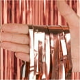 thumbnail image 3 of LQQBOX 3 Pack Foil Curtains Metallic Fringe Curtains Rose Gold, 3.28 FT x 6.56 FT Metallic Tinsel Curtains for Birthday Wedding Engagement Bachelorette Party Bridal Shower Baby Shower Decorations, 3 of 7
