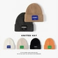 thumbnail image 5 of Hats for Women/Men Autumn And Winter Three-pin Ladies Cold Hat Fashion Black Outdoor Warm Warm Warm Warm Wool Hat Men's Simple Knitted Hat White, 5 of 6