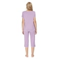 thumbnail image 3 of MINTLIMIT Ensembles de Pyjama Unis Hauts à Manches Courtes et Pantalons Capri pour Femmes, 3 of 3