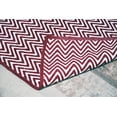 thumbnail image 2 of Burgundy Red & White Cotton Door Mat Rug Indoor Outdoor - 2x3' Entrance Kitchen Bath Home Décor, 24 x 36", 2 of 5
