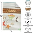 thumbnail image 5 of Sea Shells Anchor Hearts Tea Towels 4 Pack Starfish Beach Summer Kitchen Dish Cloth with Hanging Loop, 18"x28" Lint-Free Absorbent Towel for Kitchen Drying Wiping and Cleaning, 5 of 7