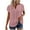 Pink#1, variant on GaThRRgYP Summer Vacation Short Sleeve Blouse - Women's Tops,Women Ladies Solid Short Sleeve Round Neck Pullover Lace Blouse Green M