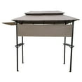 thumbnail image 4 of Canddidliike 4' x 8' Metal Grill Gazebo with Soft Top Canopy & Hook & Bar Counters - Mushroom, 4 of 9
