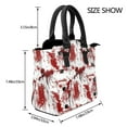 thumbnail image 3 of Halloween Horror Pattern Rivet Fashion One-Shoulder Women's Handbag Tote Bag, 3 of 6