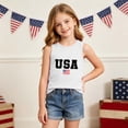 thumbnail image 5 of HBYJLZYG USA Flag Tank Top for Boys Girls, 4th of July Sleeveless Patriotic Shirt with American Flag Print, Independence Day Tee for Kids 3-15 Years, 5 of 8
