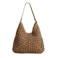 thumbnail image 2 of Straw Beach Bag for Women Summer Woven Beach Tote Bag Shoulder Handbags Boho Bag, (Beige) 14.96x10.63", 2 of 8