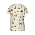 thumbnail image 4 of Wukai Dogs Funny Pets Youth Unisex Short Sleeve T-Shirt for Boys, Girls, Teens, and Kids-X-Small, 4 of 7