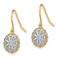 thumbnail image 5 of Auriga Fine Jewelry 14K Yellow Gold Fancy Dangle Earrings for Women (L- 20mm, W-10mm), 5 of 5