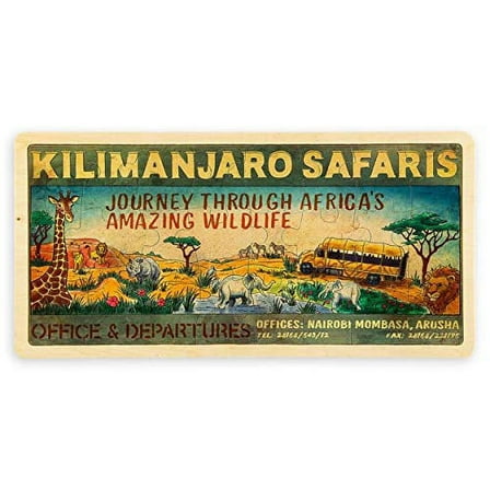 Disney Wooden Puzzle Disney's Animal Kingdom Kilimanjaro Safaris