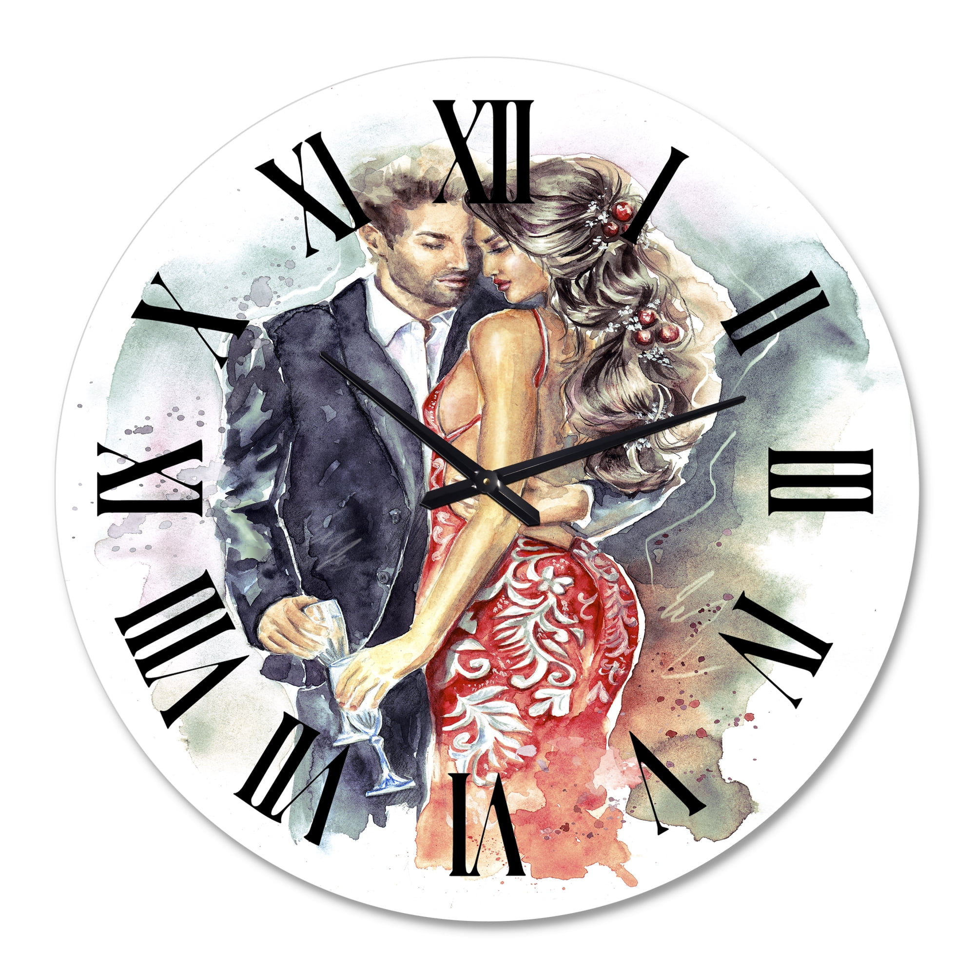 Designart 1 in Quartz Traditional Wall Clock