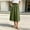 c01Green, variant on Women's Linen Button Down Midi Skirt High Waist A-Line Casual Fashion Summer Vacation Skirt with Pockets Drawstring Cotton Skirts White S