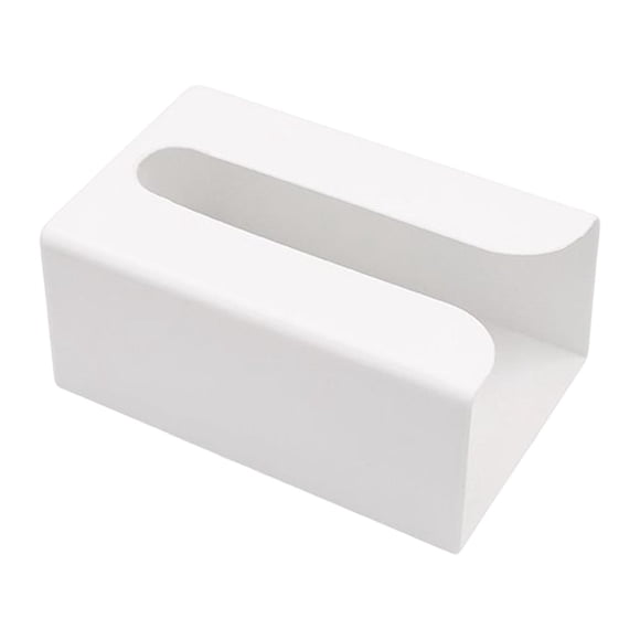Servilletero de papel de seda para baño, horizontal o vertical, para guardar papel facial Blanco