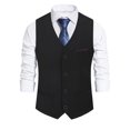 thumbnail image 1 of Allthemen Men's Vest, Solid Color Business Wedding Slim Suit Vest, 1 of 5