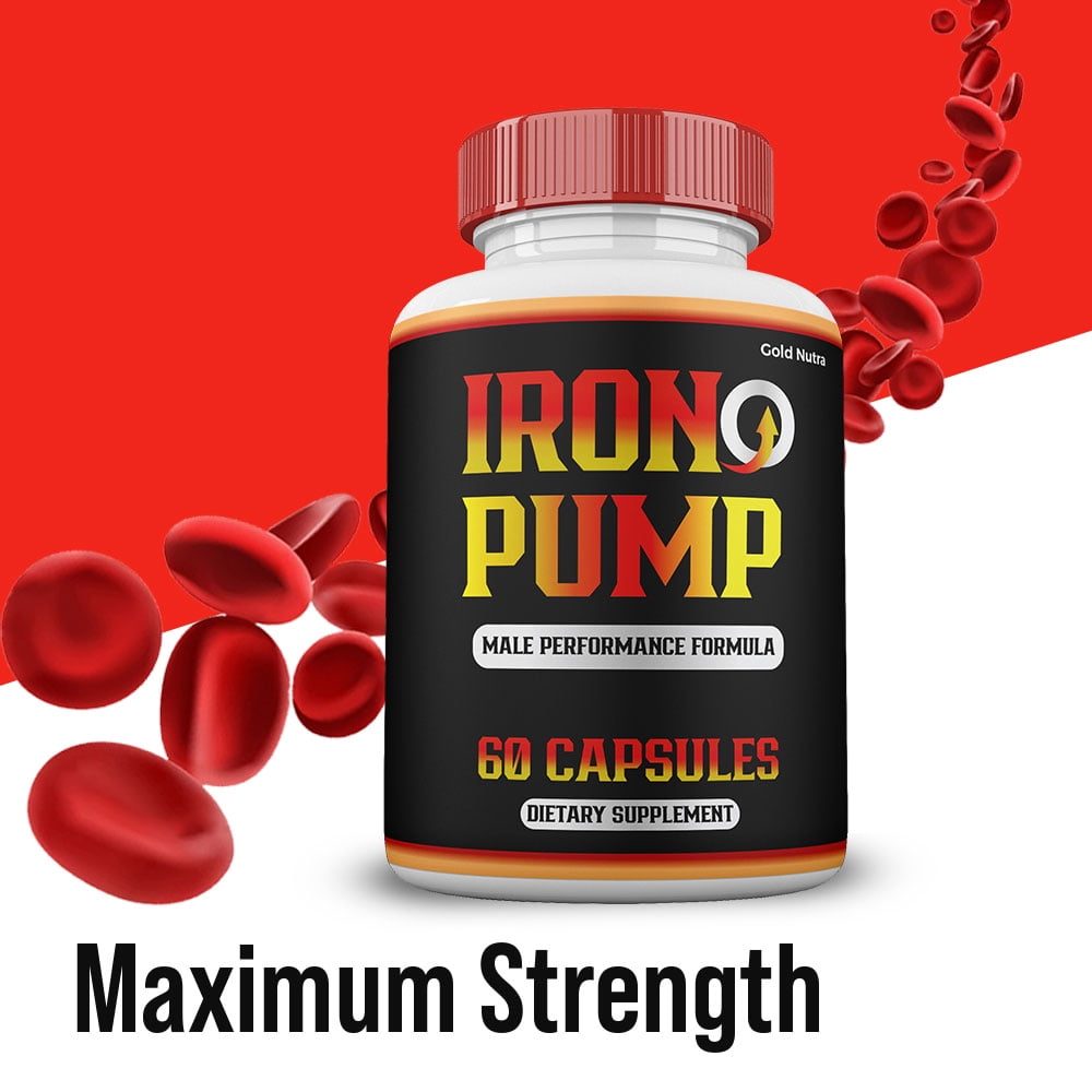 (3 Pack) Iron Pump Capsules for Men, Iron Pump ed Capsules, Maximum Strength for Male Health, 3 Month Supply for Men