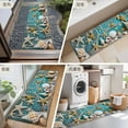 thumbnail image 6 of Coastal Beach Washable Area Rug&nbsp;2x6ft Conch Starfish Fishing Net Wood Grain Soft Rectangle&nbsp;Rugs for Living Room, Non Slip Carpet for Bedroom&nbsp;Entryway Dining Room, 6 of 9