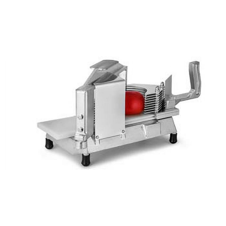 BENTISM Commercial Tomato Slicer 1/4 Heavy Duty Tomato Slicer Tomato Cutter  with Built in Cutting Board for Restaurant or Home Use 