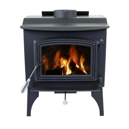 Pleasant Hearth 1,200 Sq. Ft. Small Wood Burning (Best Steel Wood Burning Stoves)