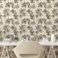thumbnail image 2 of Ambesonne Tropical Peel & Stick Wallpaper for Home, Exotic Abstract Vintage, 13"x72", Green Brown Pale Yellow, 2 of 5