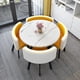 thumbnail image 2 of Simple Dining Table Set Casual Reception Office Coffee Table 4 Chairs Dining Room Table And Chair Mesa Living Room Furniture HY My Lux Decor Round, 2 of 19