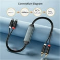 thumbnail image 4 of 2pcs 3.5mm Audio Isolator Audio Common Ground Isolator Aux Noise Reduction Filter with 2/2 Audio Cable for DVD TV Player, 4 of 6