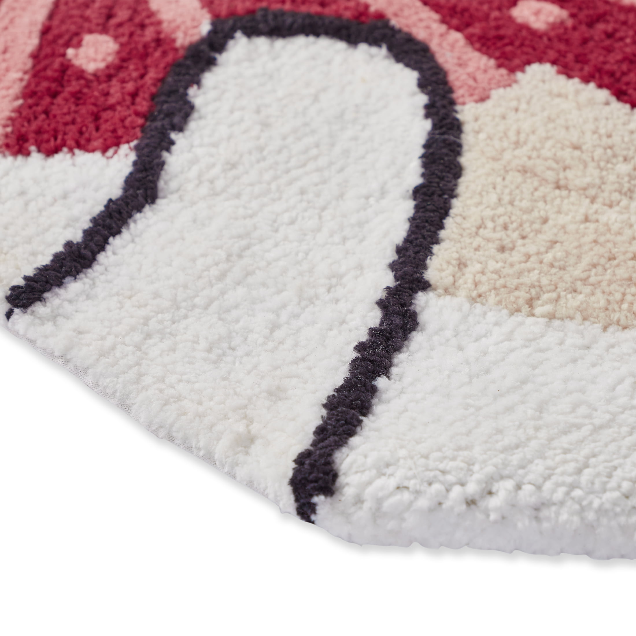 Holiday Time Polar Bear Navy Cotton/Polyester Bath Rug Set, Non-Slip, 3 Pieces