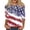 506_Watermelon Red, variant on MEICHEN 4Th of July Shirts Women Patriotic Shirt American Flag 3/4 Sleeve Tops Memorial Independence Day Top Outfit Summer 250th Anniversary Tops