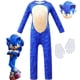 thumbnail image 1 of Sonic The Hedgehog Disfraz de cosplay para niños, niños y niñas - Mono + Máscara + Guantes 10-14 años = EU 140-164 Mono + Máscara + Guantes 6-10 años = EU 116-140, 1 of 5