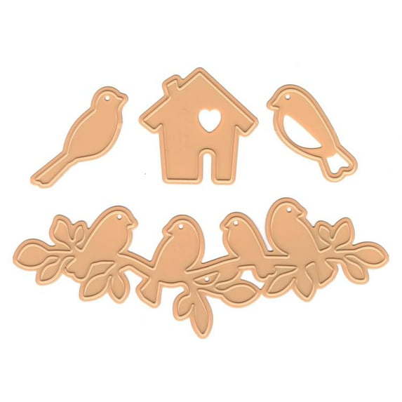 Nellie's Choice - Hobby Solutions Die Cut "Birds,Branch,Birdhouse"