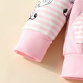 thumbnail image 6 of BULLPIANO Toddler Baby Girl Fall Outfits Long Sleeve Hoodie Sweatshirt Top Sweatpants Set Infant Sweatsuit, 6 of 8