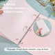 thumbnail image 4 of 16 hojas de separadores de carpeta rosa tamaño A4 de 3 anillas, 8 separadores de carpeta con pestañas, separadores de plástico PP para carpeta, separador de índice para cuaderno de discos de plástico, 4 of 6
