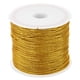 thumbnail image 1 of Uxcell Cordón Metálico de 28m/31yardas, 1 Rollo de Hilo de Adorno de 0.7mm de Diámetro, Dorado, 1 of 5
