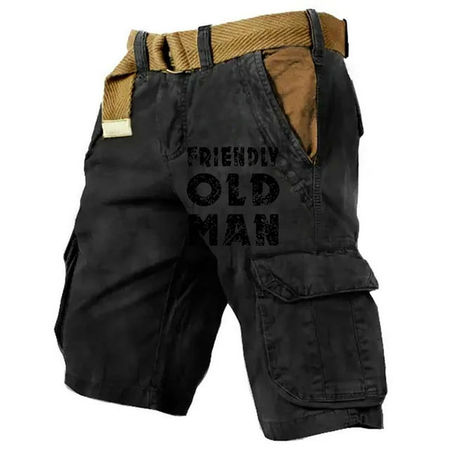 Men's Plus Size Cargo Sports Shorts - Loose Fit, Machine Washable, Fashion Design for Daily Sports & Casual Wear