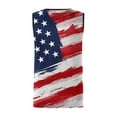 thumbnail image 3 of cllios 4th of July Tank Tops for Men Big and Tall Patriotic Red White and Blue Graphic Tees Summer Casual Crewneck Top American Sleeveless T Shirt Vest, 3 of 3