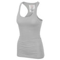 thumbnail image 3 of KOGMO Womens Basic Cotton Ribbed Knit Racerback Tank Top 3-Pack (S-XL), 3 of 8