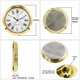 thumbnail image 2 of Reloj de cuarzo AFQH DIY de 55 mm con mecanismo de inserción y números arábigos, piezas de repuesto doradas, 2 of 5
