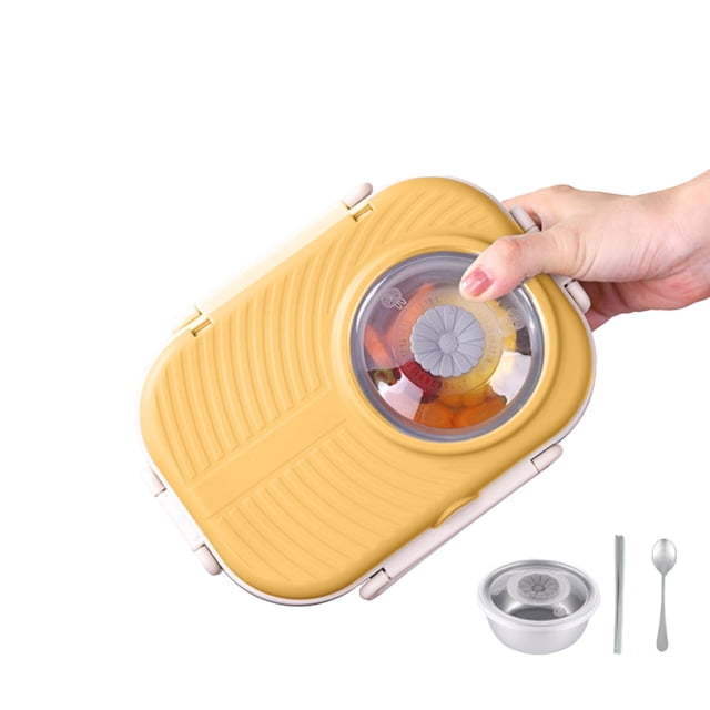 Oleegame 1 Pce Rangement de Produits École Enfants Boîte à Lunch en Acier Inoxydable de Contenants Alimentaires Rangement pour Enfants Sac à Lunch Isolé Boîte à Lunch Réutilisable pour Travail École Pique-Nique Plage