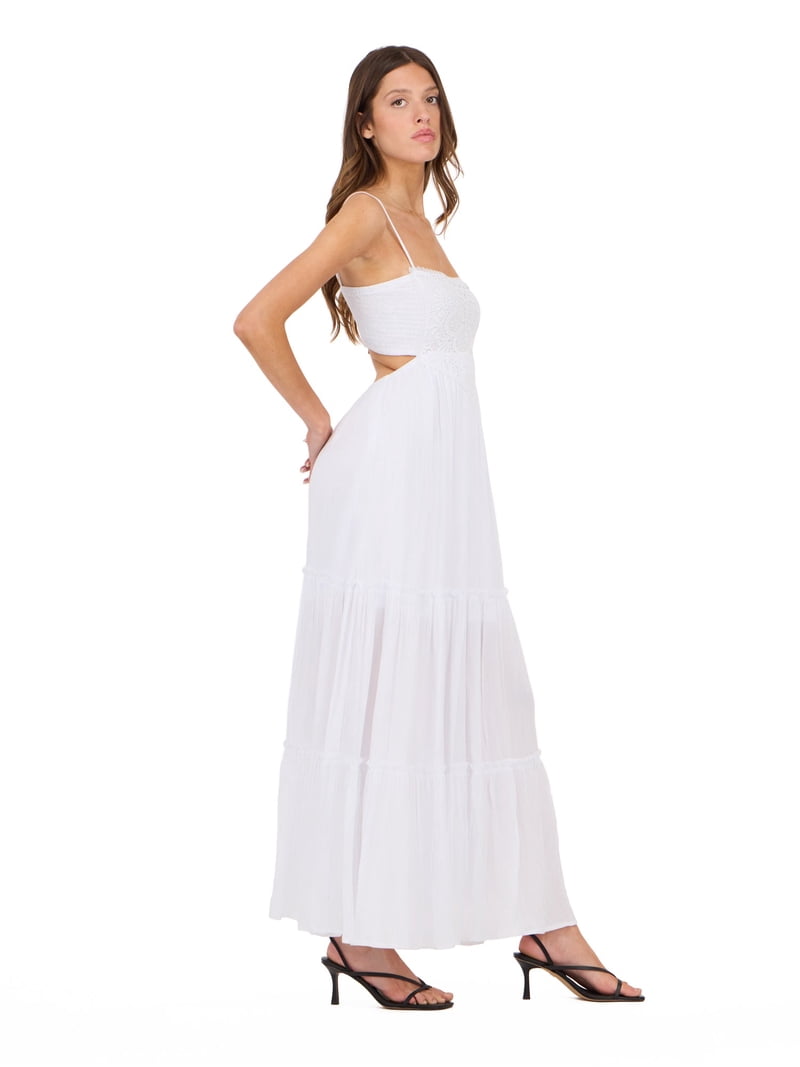 Forever 21 Women's Smocked Maxi Dress with Adjustable Spaghetti Straps, Tiered Skirt and Flowing Silhouette for Casual or Dressy Occasions, XS-XL - Walmart.com Forever 21 Women's Smocked Maxi Dress with Adjustable Spaghetti Straps, Tiered Skirt and Flowing Silhouette for Casual or Dressy Occasions, XS-XL - Walmart.com