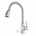 thumbnail image 2 of AWZTOO Touchless Kitchen Faucet With Pull Down Sprayer 1 Hole Smart Kitchen Sink Faucet Single Handle Hand Free Modern Vanity Basin Tap Matte Black, 2 of 5