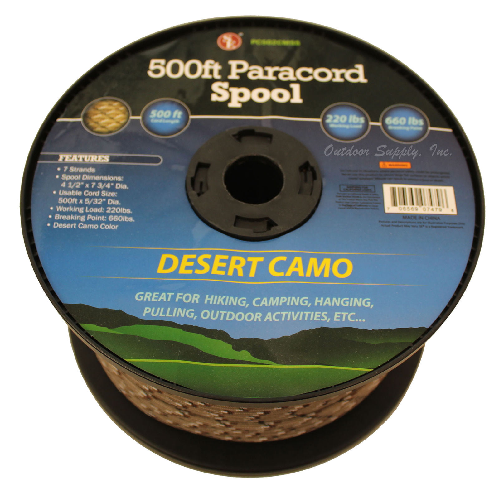 Lot of 9 Spools of 500' each Paracord 550 lb 7 Strand Camping Survival Bracelet 