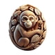 thumbnail image 2 of Los huevos de Pascua de resina tallada con tallas de animales son perfectos como regalos de Pascua o artículos decorativos., 2 of 6