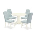 thumbnail image 2 of East West Furniture Dining Room Set Linen White, SHCE5-WHI-15, 2 of 6