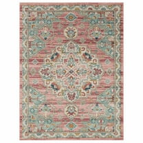 Mohawk Home Huffman Indoor Ornamental Area Rug, Pink, 6' x 9'