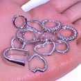thumbnail image 3 of Small Hoop Earrings Set for Women,Sliver Plated Chunky Zircon Heart Earrings for Woman Multiple Piercing Dainty Jewelry Gift, 3 of 9