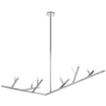 thumbnail image 3 of Avenue Lighting The Oaks Collection Modern Linear Chandelier Polished Nickel 12 12 Light Polished Nickel, 3 of 5