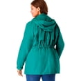 thumbnail image 2 of Woman Within Plus Size Petite Taslon Anorak Jacket With Removable Fleece Lining, 2 of 6