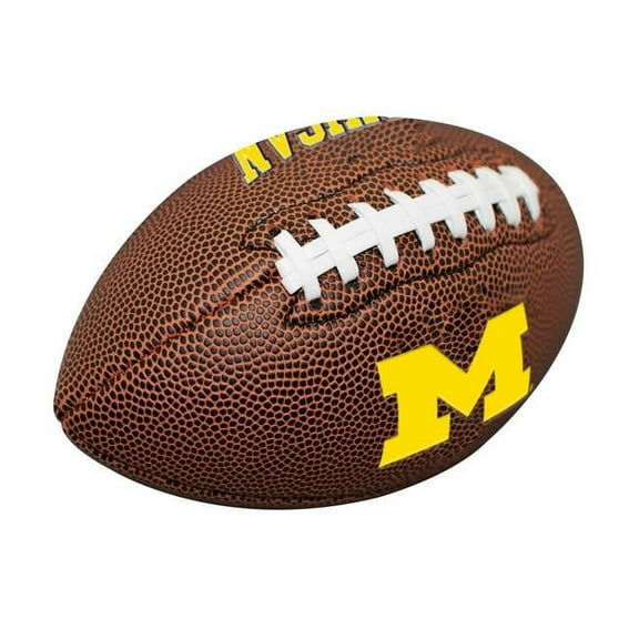 Logo Brands 171-93MC-1 5.25 x 5.25 x 8 in. Michigan Mini Size Composite Football