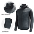 thumbnail image 6 of BALEAF Men's Lightweight Puffer Outerwear Jacket Warm Winter Hiking Walking Coat Water Resistant Package Dark Grey XXL, 6 of 7